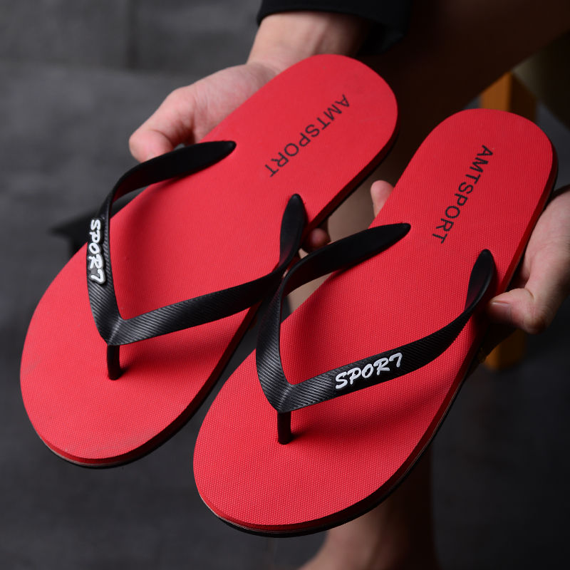 men's summer antiskid cool slippers men's clip foot trend rubber wear-resistant beach shoes Slippers