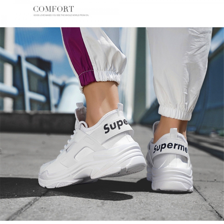 New Small White Shoes, Men's Sports Shoes, Large-Size Running Shoes, 2019