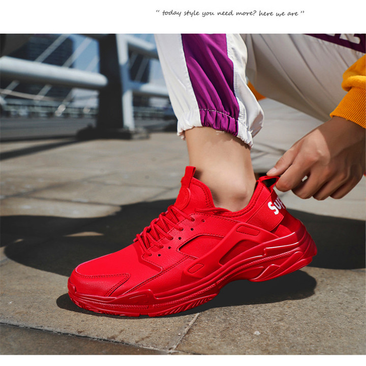 New Small White Shoes, Men's Sports Shoes, Large-Size Running Shoes, 2019