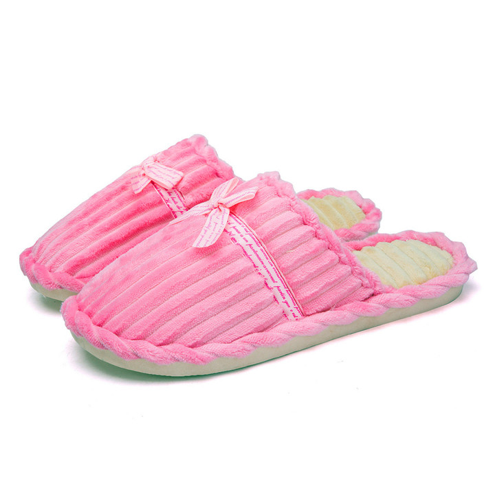 New autumn and winter couple cotton slippers, home non-slip cute warm men and women slippers