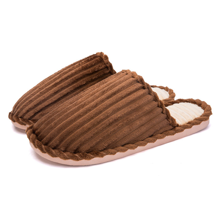 New autumn and winter couple cotton slippers, home non-slip cute warm men and women slippers