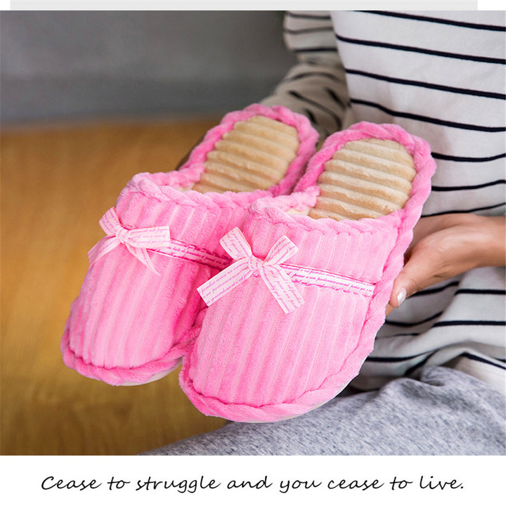 New autumn and winter couple cotton slippers, home non-slip cute warm men and women slippers