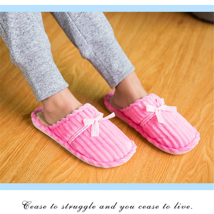 New autumn and winter couple cotton slippers, home non-slip cute warm men and women slippers