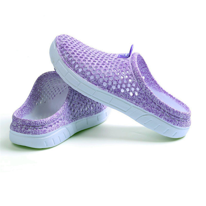 2019 summer new women's hole shoes, fashion slippers, non-slip breathable beach shoes