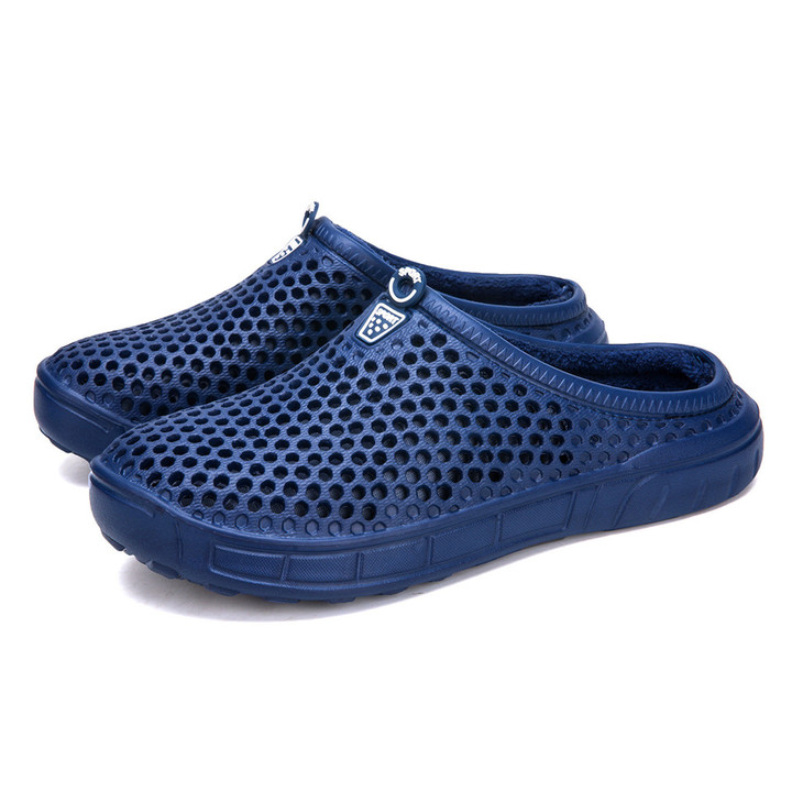 Cave-hole Shoes Furry and Thicken Couple Furry Shoes Removable Slippers at Home and Outdoor
