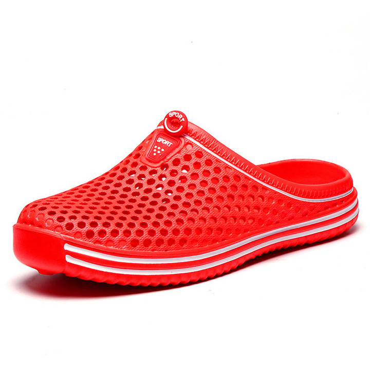 TPU Massage Sandals, Anti-skid Beach Shoes, Couple Holes, Breathable Sandals and Slippers