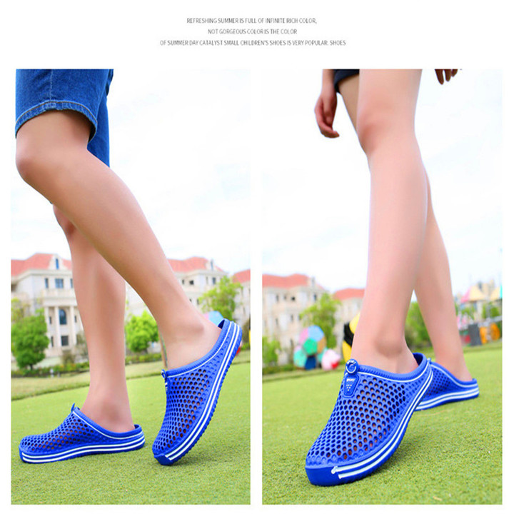TPU Massage Sandals, Anti-skid Beach Shoes, Couple Holes, Breathable Sandals and Slippers