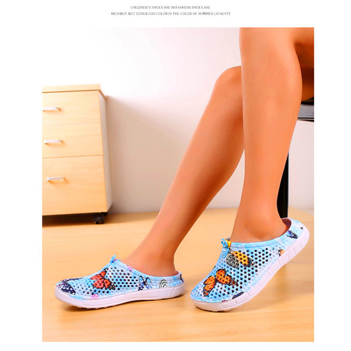 New women's hole shoes butterfly breathable beach shoes fashion breathable lightweight slippers
