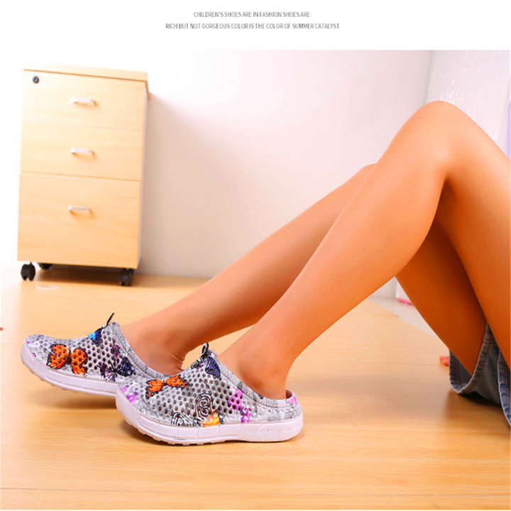 New women's hole shoes butterfly breathable beach shoes fashion breathable lightweight slippers