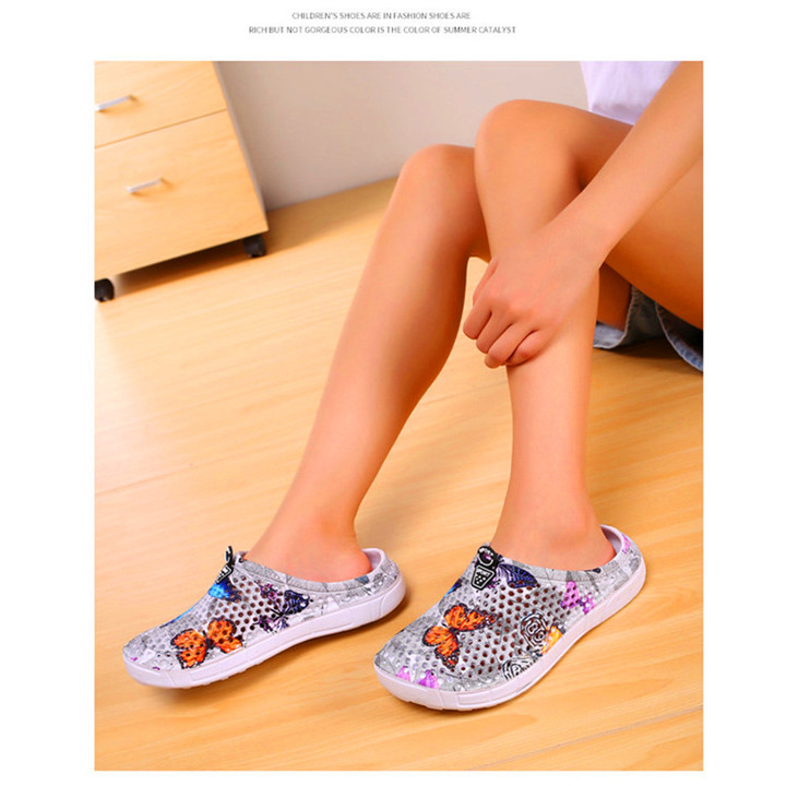New women's hole shoes butterfly breathable beach shoes fashion breathable lightweight slippers