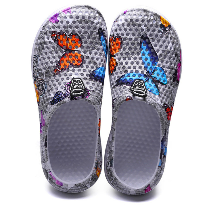 New women's hole shoes butterfly breathable beach shoes fashion breathable lightweight slippers