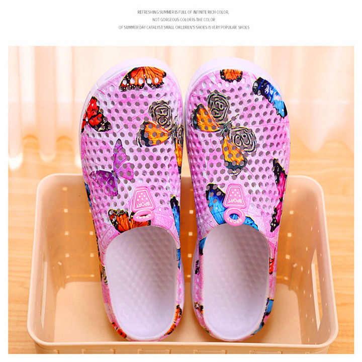 New women's hole shoes butterfly breathable beach shoes fashion breathable lightweight slippers