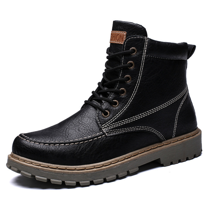 Spring 2019 New Men's Boots Outdoor Warm Retro Martin Boots Men's Wear Shoes Have a gift