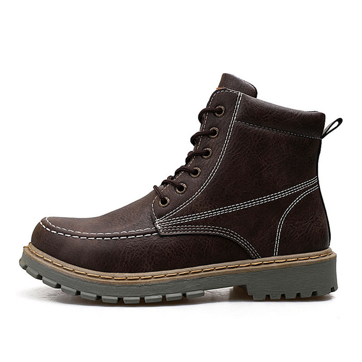 Spring 2019 New Men's Boots Outdoor Warm Retro Martin Boots Men's Wear Shoes Have a gift