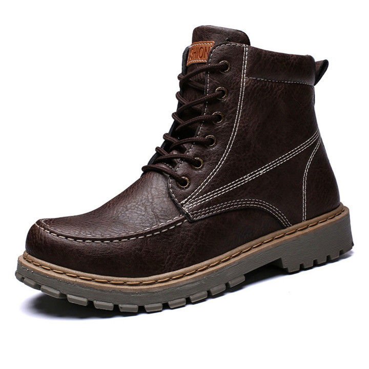 Spring 2019 New Men's Boots Outdoor Warm Retro Martin Boots Men's Wear Shoes Have a gift