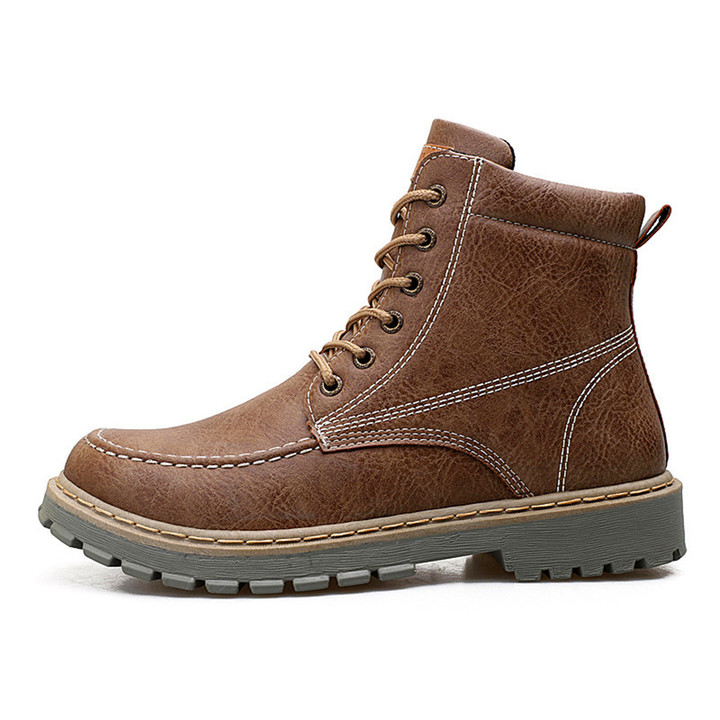 Spring 2019 New Men's Boots Outdoor Warm Retro Martin Boots Men's Wear Shoes Have a gift