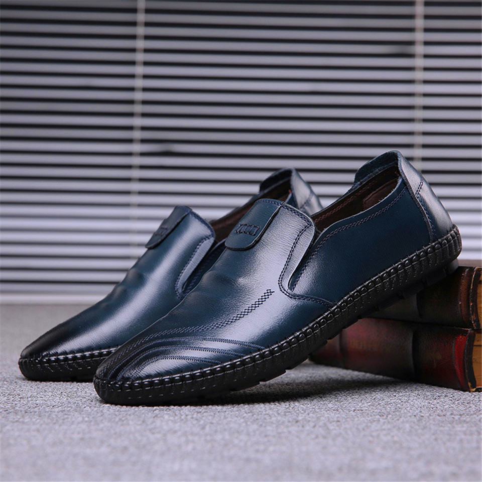 Trendy Shoes New Men's Driving Shoes Fashion Business Leisure Leather Shoes