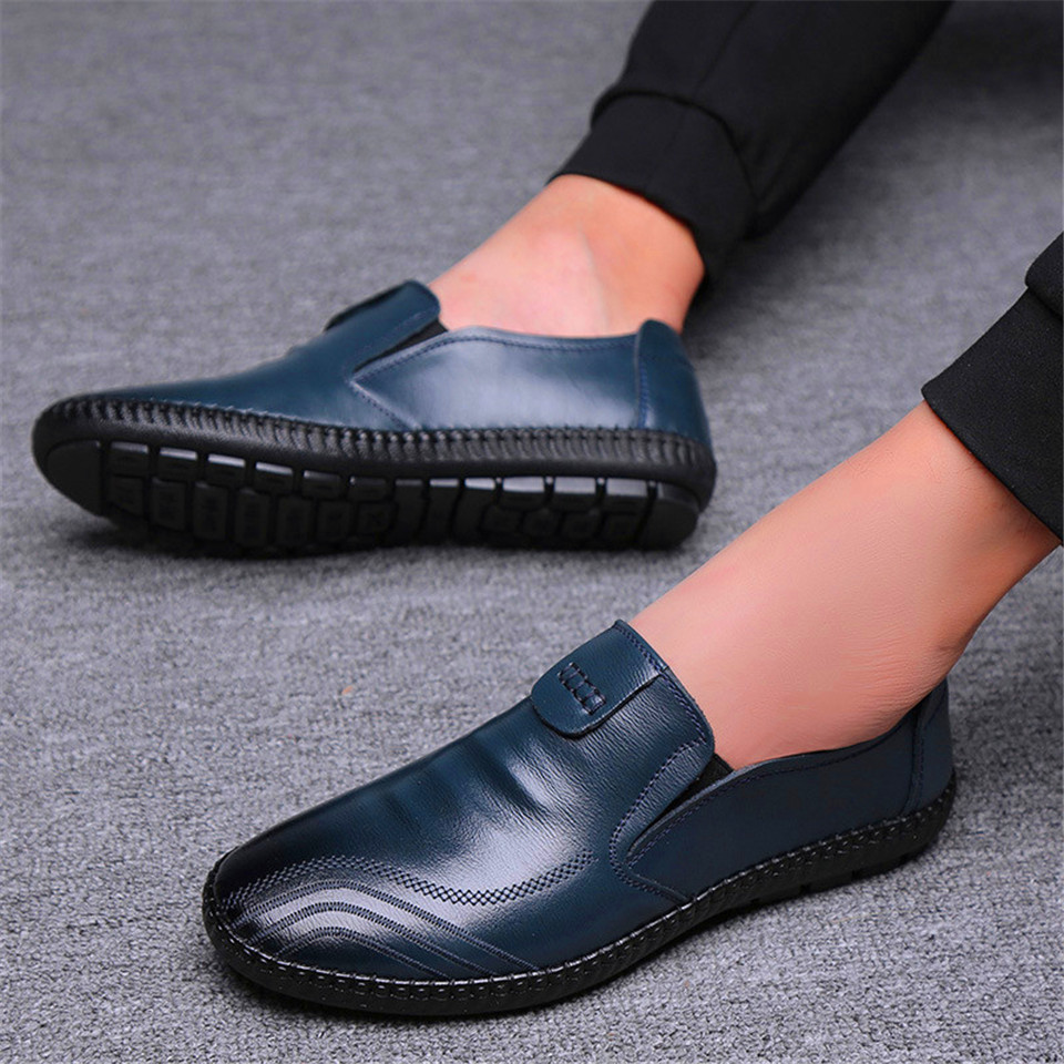 Trendy Shoes New Men's Driving Shoes Fashion Business Leisure Leather Shoes