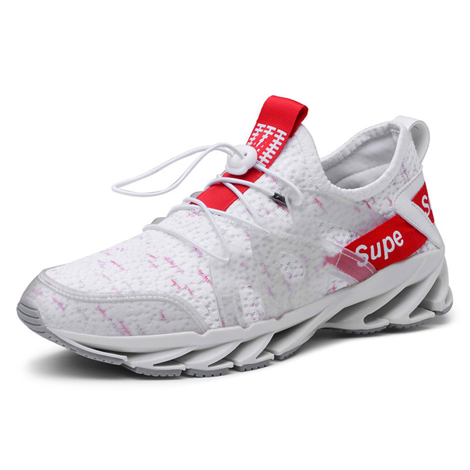 New Style Small White Shoes Breathable Large Size Men's Knife-edge Sports Leisure Shoes Have a gift