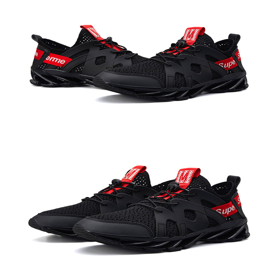 New Style Small White Shoes Breathable Large Size Men's Knife-edge Sports Leisure Shoes Have a gift