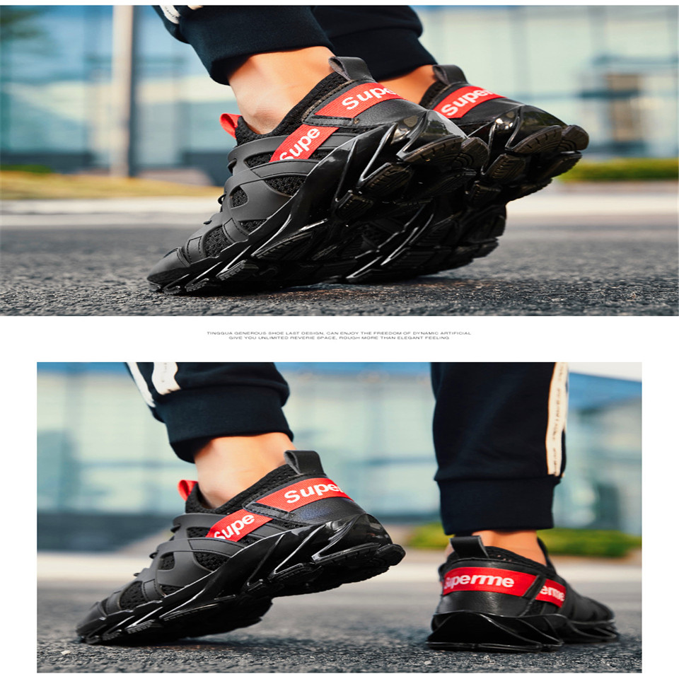 New Style Small White Shoes Breathable Large Size Men's Knife-edge Sports Leisure Shoes Have a gift