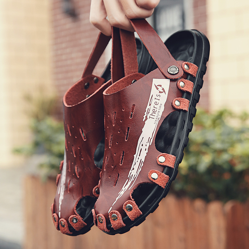 Summer new sandals breathable trend men's casual shoes breathable beach sandals