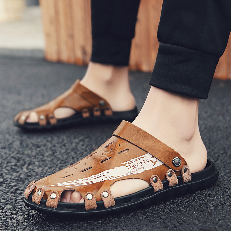 Summer new sandals breathable trend men's casual shoes breathable beach sandals