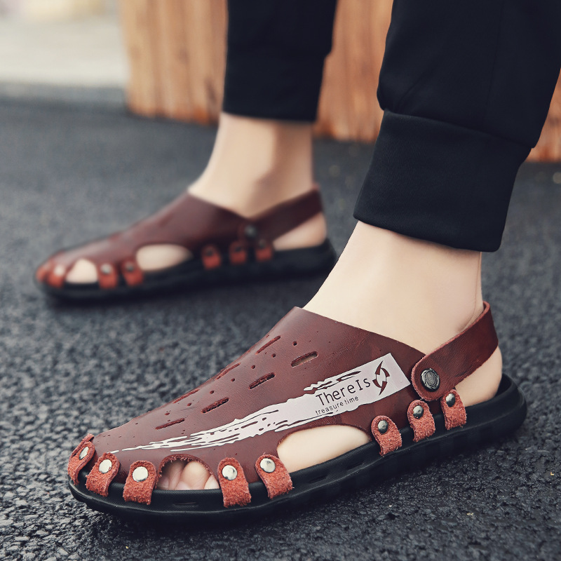 Summer new sandals breathable trend men's casual shoes breathable beach sandals