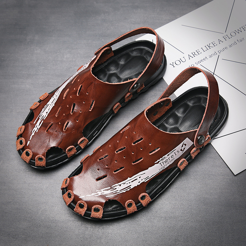 Summer new sandals breathable trend men's casual shoes breathable beach sandals