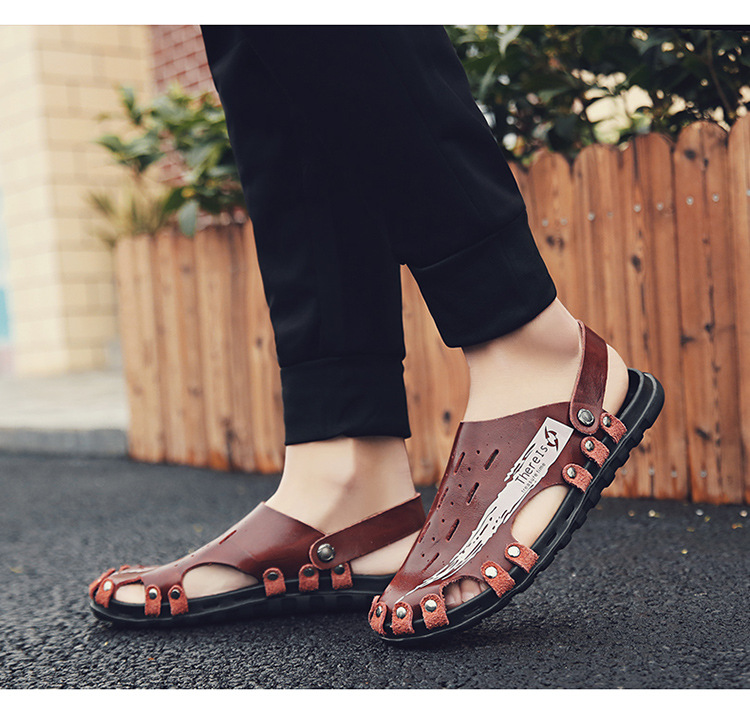 Summer new sandals breathable trend men's casual shoes breathable beach sandals