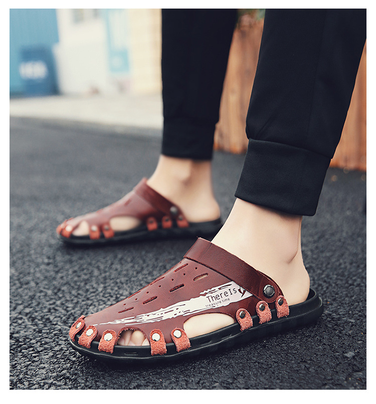 Summer new sandals breathable trend men's casual shoes breathable beach sandals