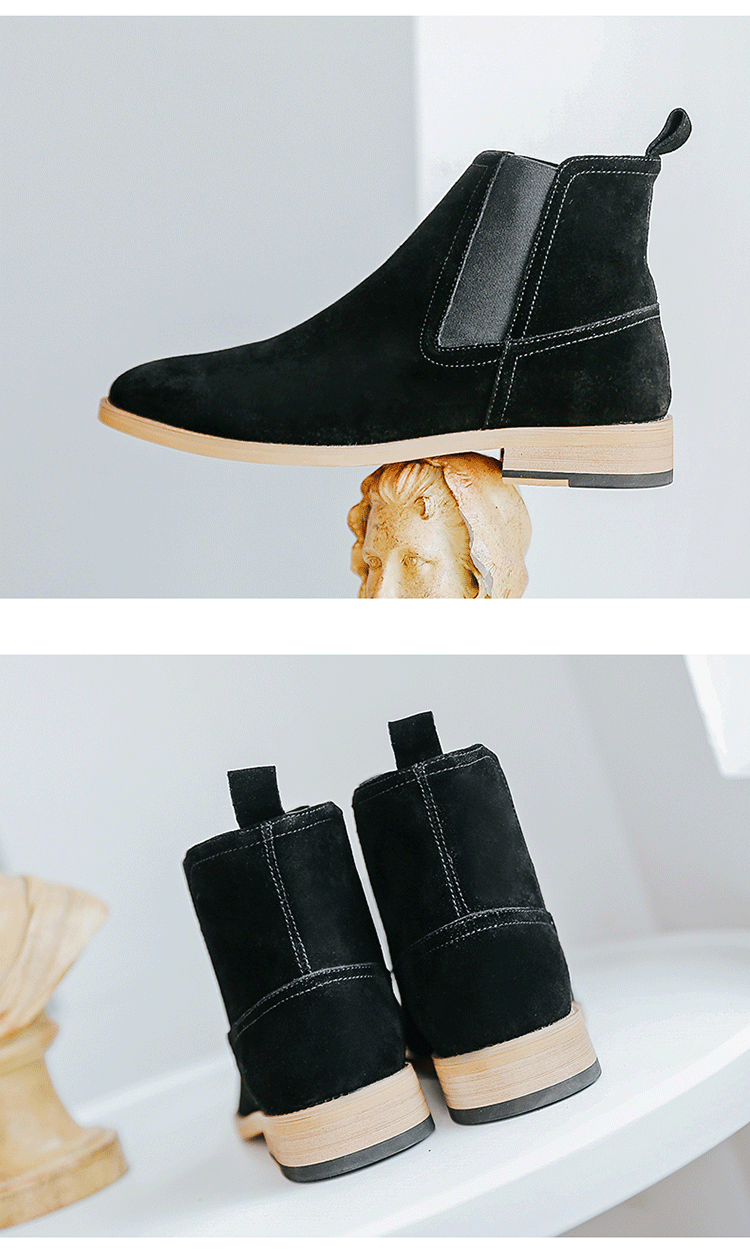 Martin boots men's leather boots high top leather shoes British short boots frosted men's Boots