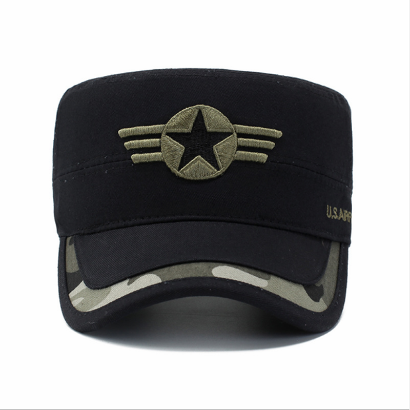 Men's Fashion Army Caps Star Flat Hats hot sale big discount, flash sale&amp;promotions