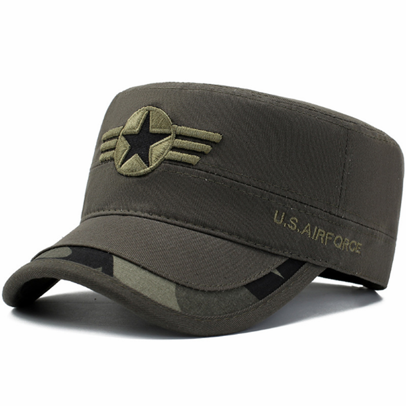 Men's Fashion Army Caps Star Flat Hats hot sale big discount, flash sale&amp;promotions