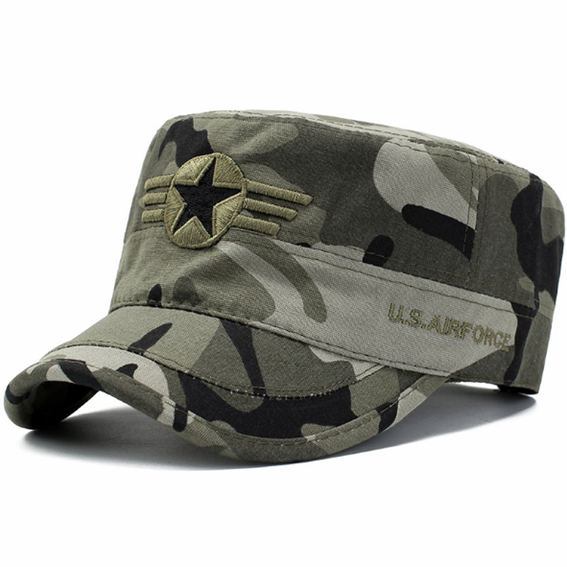 Men's Fashion Army Caps Star Flat Hats hot sale big discount, flash sale&amp;promotions