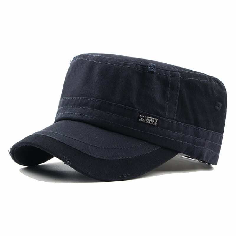Men's Fashion Classic Adjustable Plain Flat Hats, Color matching Sport Caps,Men's Accessories
