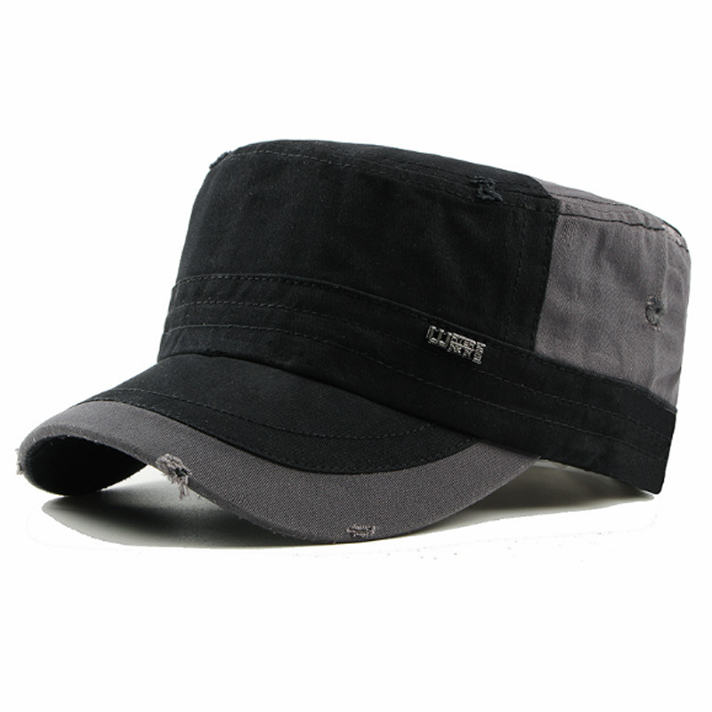 Men's Fashion Classic Adjustable Plain Flat Hats, Color matching Sport Caps,Men's Accessories