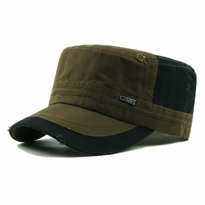 Men's Fashion Classic Adjustable Plain Flat Hats, Color matching Sport Caps,Men's Accessories