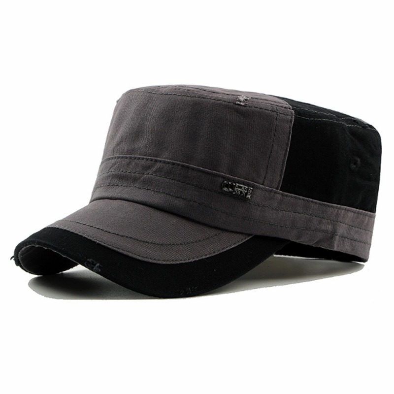 Men's Fashion Classic Adjustable Plain Flat Hats, Color matching Sport Caps,Men's Accessories