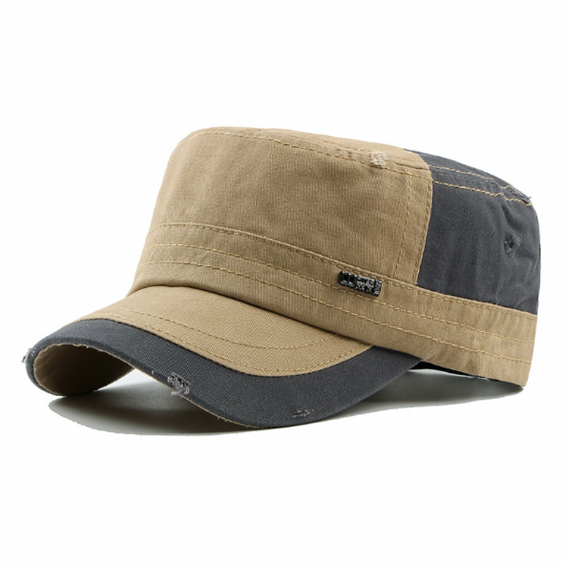 Men's Fashion Classic Adjustable Plain Flat Hats, Color matching Sport Caps,Men's Accessories