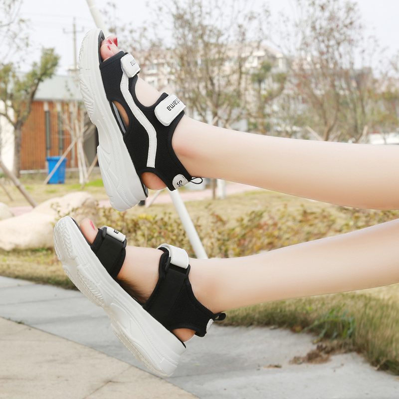 [Hot Ins]Sports Sandals Thick Heel Women's Open Shoes Korean Sandals Causal Girls School Shoes
