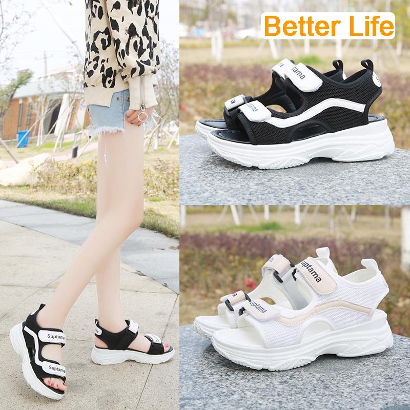 [Hot Ins]Sports Sandals Thick Heel Women's Open Shoes Korean Sandals Causal Girls School Shoes