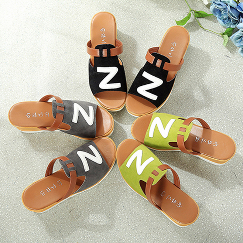 [Promotion]Wedges Slides Casual Sandals High Heel Fashion Shoes House Slippers Platforms Heels Shoes