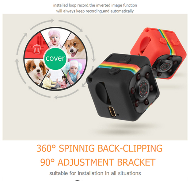 Mini Action Camera Sport DV 1080P Infrared Night Vision Monitor Concealed Camera Video Recorder