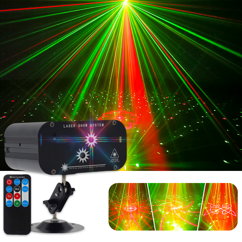 48 Patterns Disco light Laser Stage bulb Party DJ Lights ball KTV Projector Lighting for Bar Club