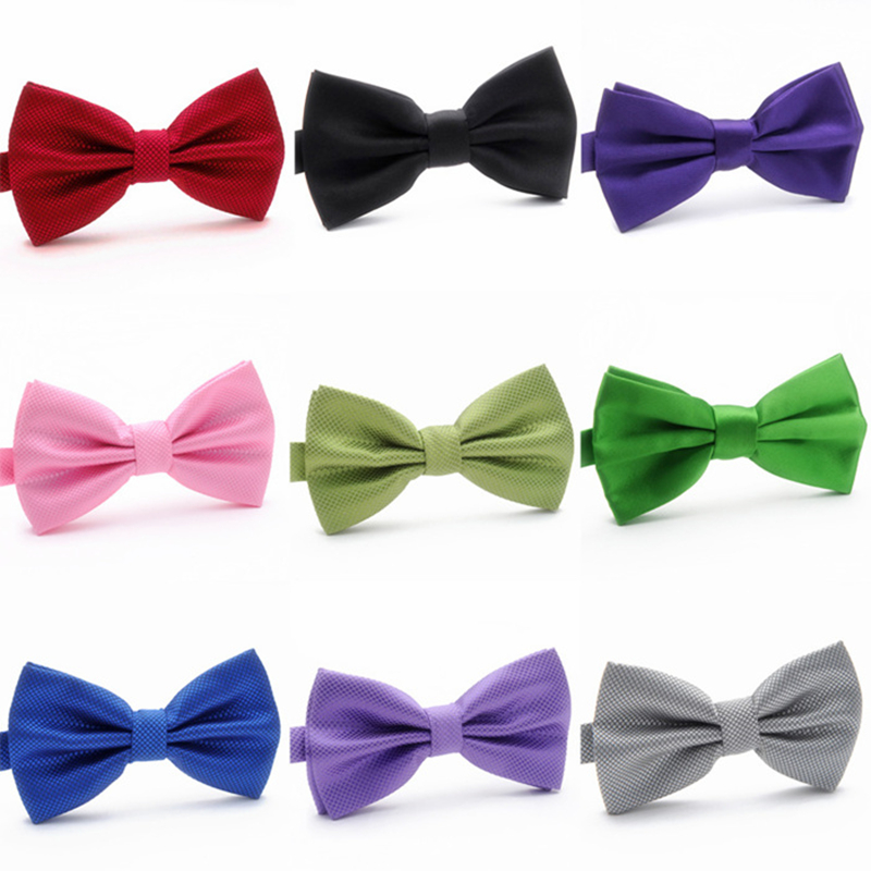 Men's Solid Plaid Bow Ties Fashion For Women Lovely Family Friends Entertainment Performance Wedding