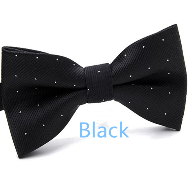 Men's Solid Bow Ties Double Deck Striped Dot For Adult Family Friends Entertainment Performance