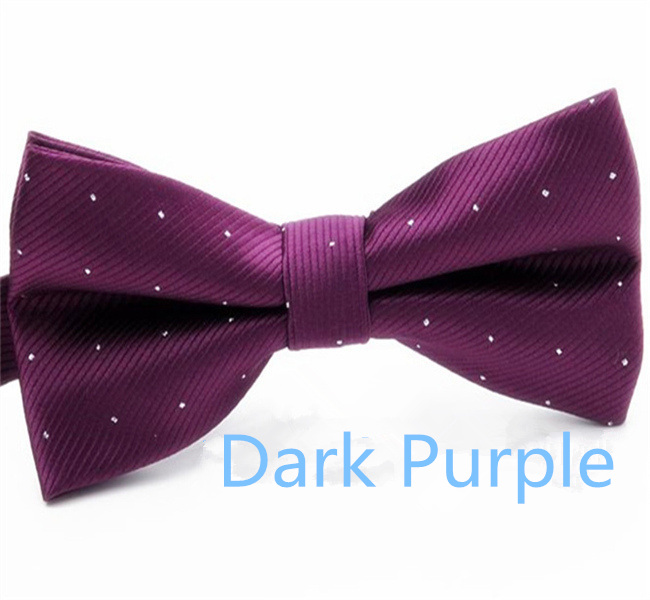 Men's Solid Bow Ties Double Deck Striped Dot For Adult Family Friends Entertainment Performance