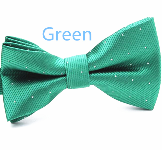 Men's Solid Bow Ties Double Deck Striped Dot For Adult Family Friends Entertainment Performance