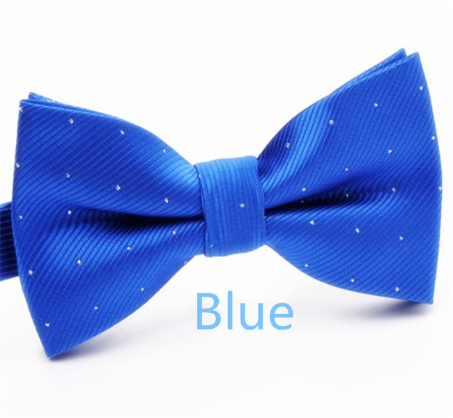 Men's Solid Bow Ties Double Deck Striped Dot For Adult Family Friends Entertainment Performance